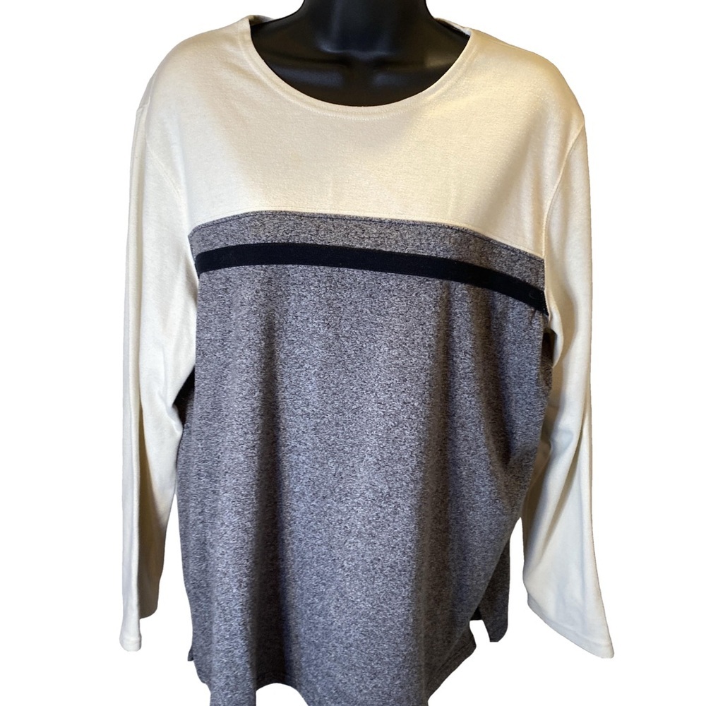 Chaus Colorblock Long Sleeve Sweater By Chaus size L